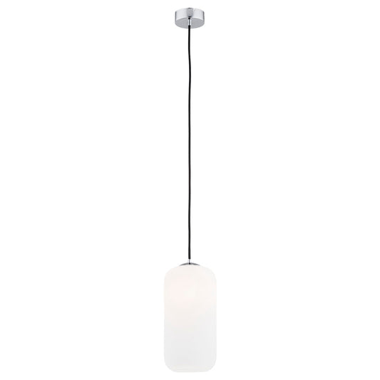 Kalimera hanglamp Opaalglas-chroom