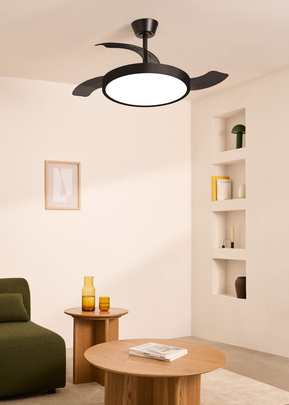 Studivo plafondventilator zwart