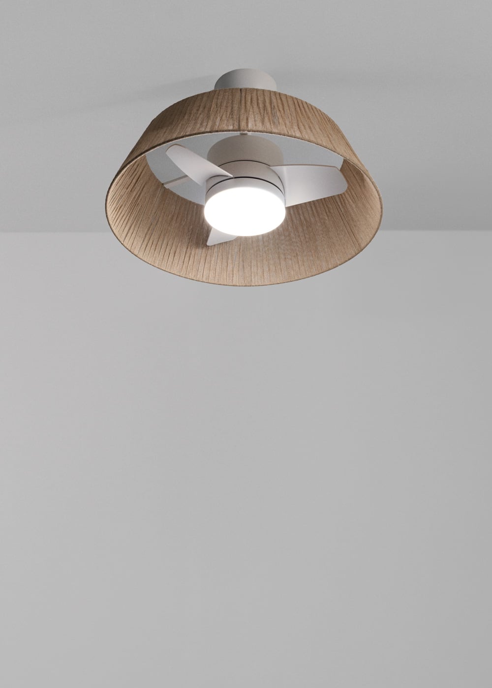 Wevavo gevlochten plafondventilator DC 25W LED Ø60 cm