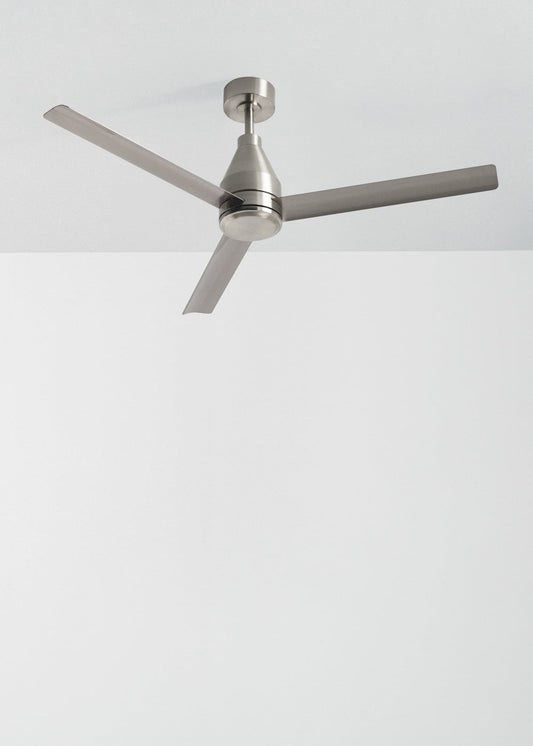 Stelvaro plafondventilator zonder lamp DC 40W Ø132 cm nikkel
