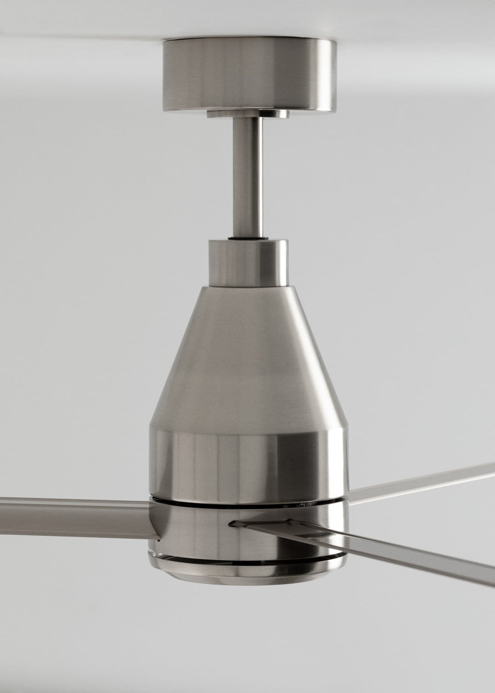Stelvaro plafondventilator zonder lamp DC 40W Ø132 cm nikkel