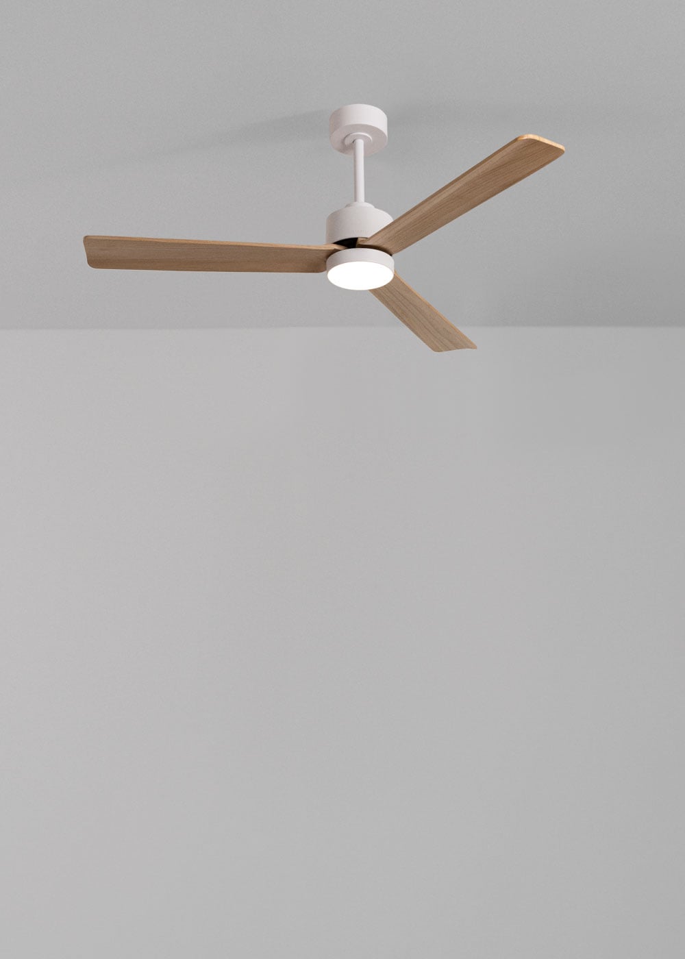 Modivo plafondventilator wit / licht hout