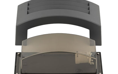 Orinaro E27 buitenwandlamp up-down IP44 grafiet