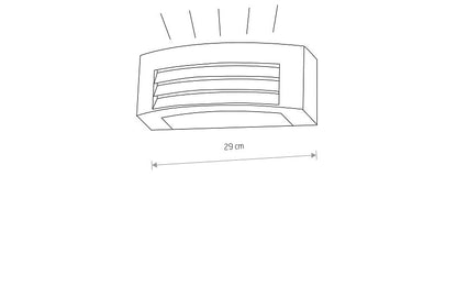 Orinaro E27 buitenwandlamp up-down IP44 grafiet