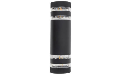 Sieraro E27 buitenwandlamp up-down IP54 zwart