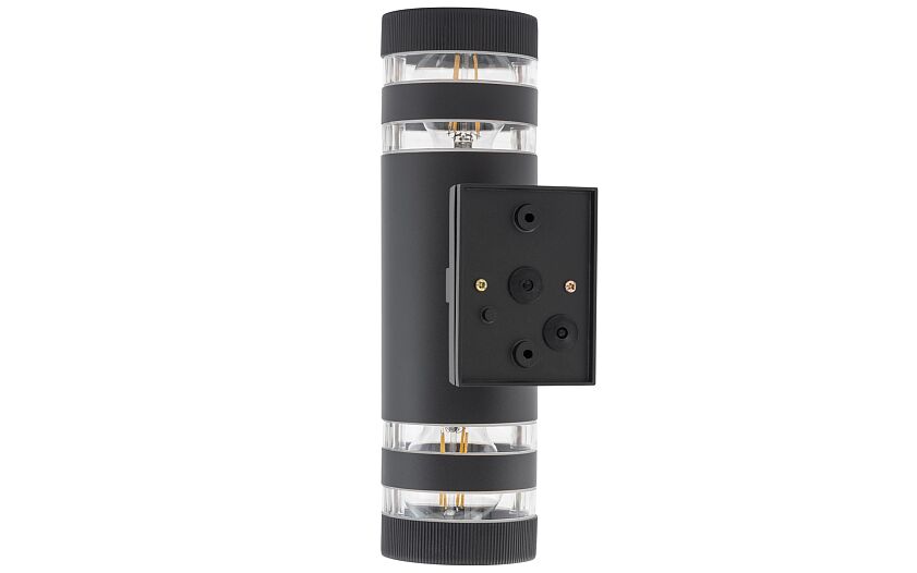 Sieraro E27 buitenwandlamp up-down IP54 zwart
