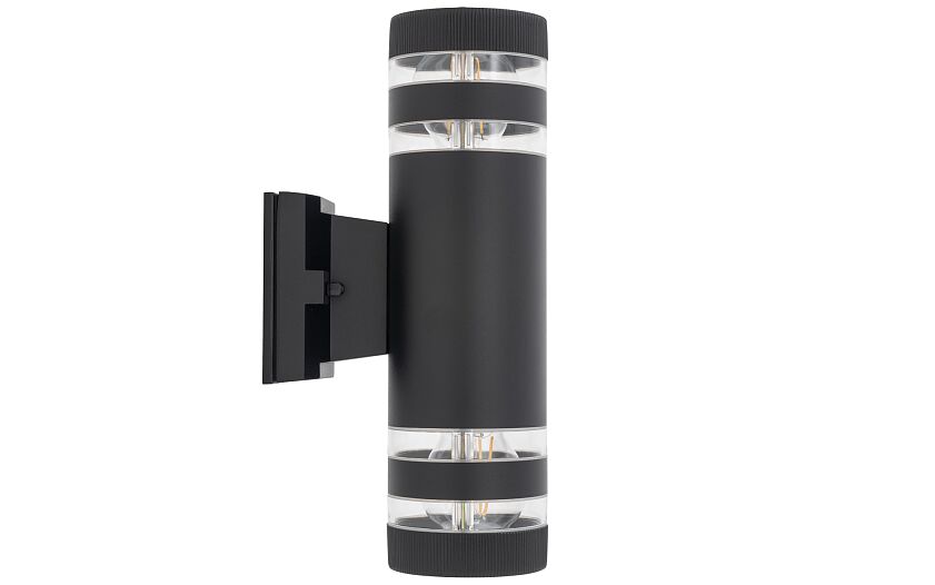 Sieraro E27 buitenwandlamp up-down IP54 zwart