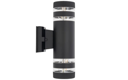 Sieraro E27 buitenwandlamp up-down IP54 zwart