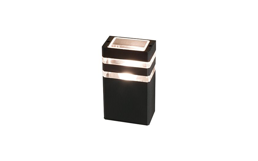Riano E27 buitenwandlamp IP54 zwart