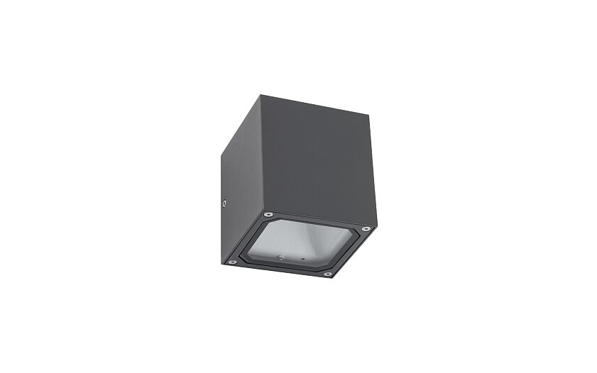 Khumaro G9 buitenwandlamp kubus IP44 grafiet