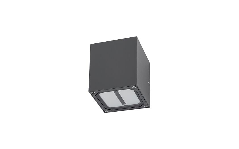 Khumaro G9 buitenwandlamp kubus IP44 grafiet
