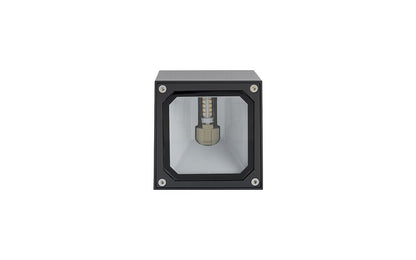 Khumaro G9 buitenwandlamp kubus IP44 grafiet