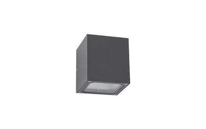 Khumaro G9 buitenwandlamp kubus IP44 grafiet