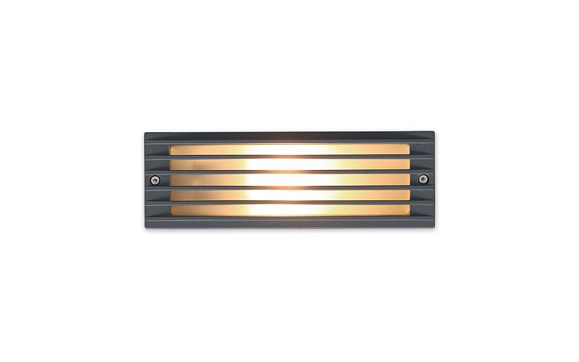 Assamo E27 inbouw buitenwandlamp IP65 grafiet