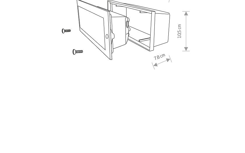 Inaro E27 inbouw buitenwandlamp IP65 grafiet