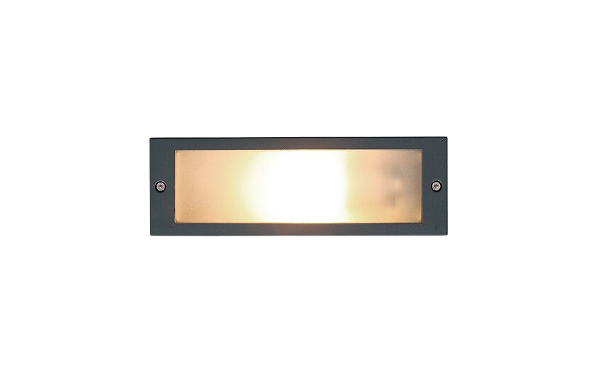 Inaro E27 inbouw buitenwandlamp IP65 grafiet