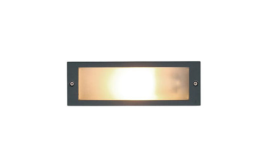 Inaro E27 inbouw buitenwandlamp IP65 grafiet
