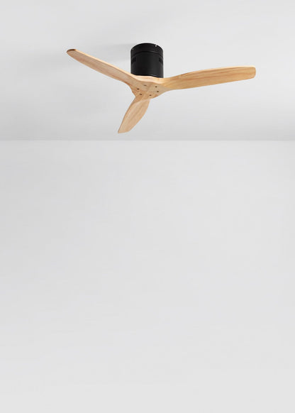 Naturavo plafondventilator zwart / licht hout