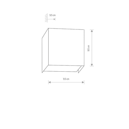 CUBE wandlamp sfeerbeeld
