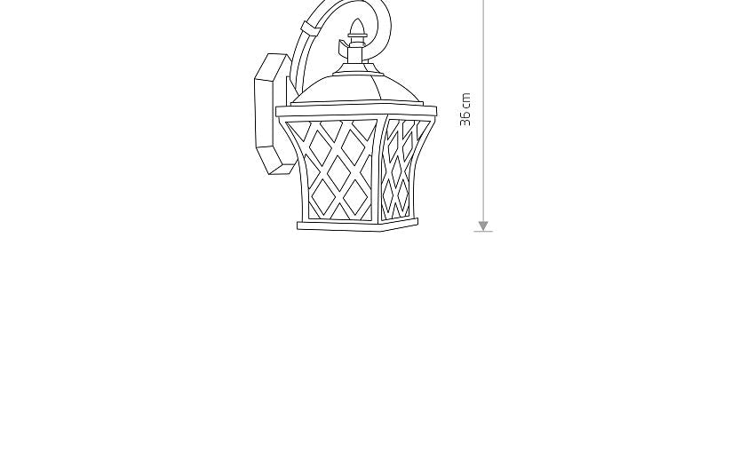Tayano E27 buitenwandlamp klassiek IP23 zwart
