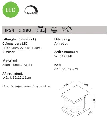 Wandlamp ISER