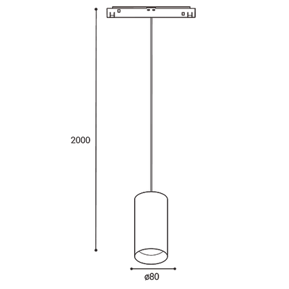 LED2 MAG LUKY Z 48V - afmetingen
