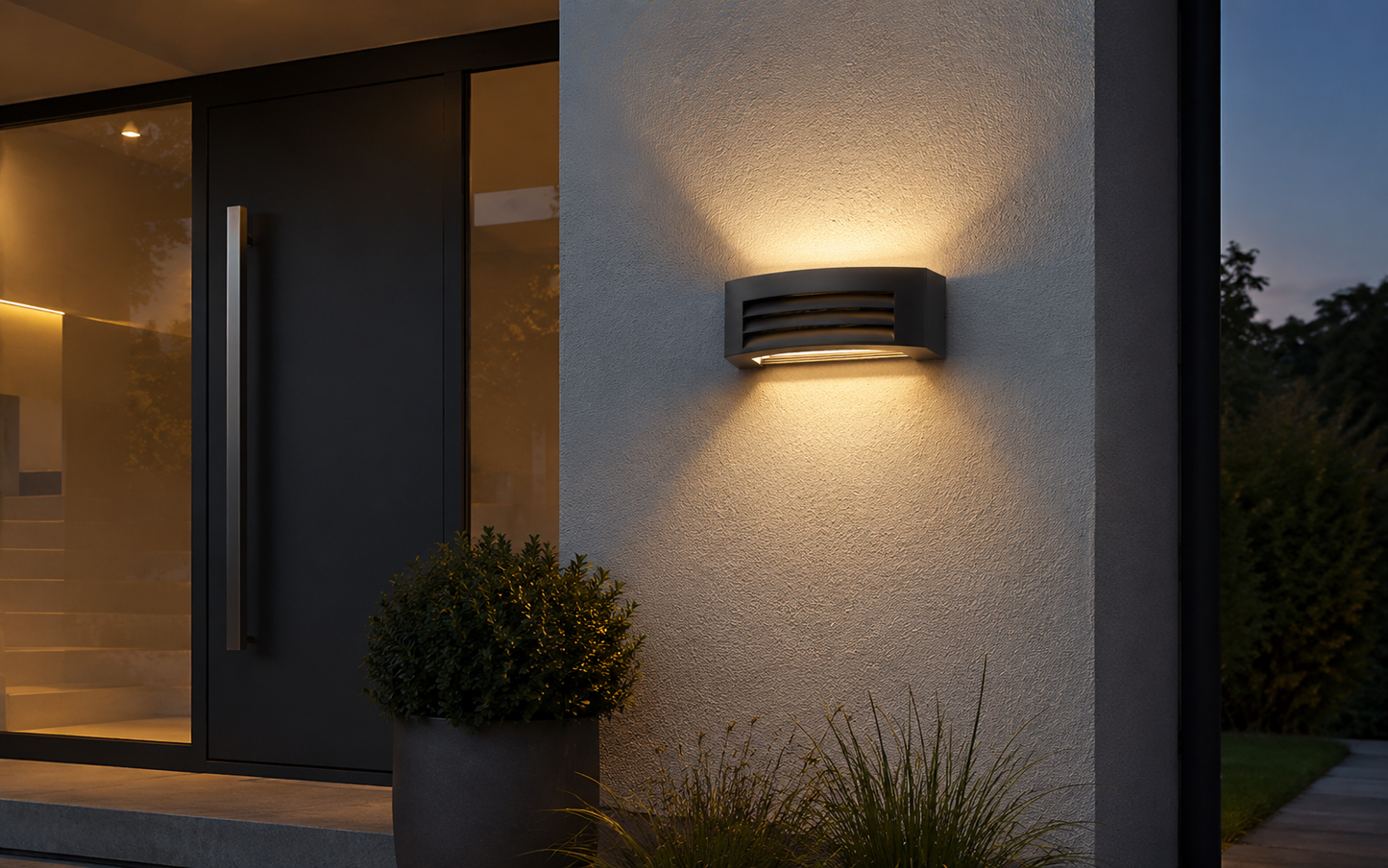 Orinaro E27 buitenwandlamp up-down IP44 grafiet