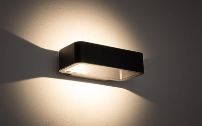 Munaro LED buitenwandlamp breed IP54 grafiet