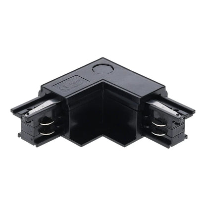 Lumexa inbouw L-connector binnenhoek zwart