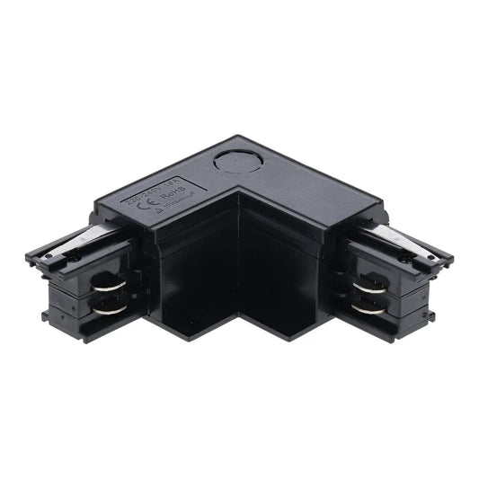 Lumexa inbouw L-connector buitenhoek zwart