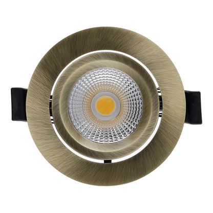 Slimaro LED inbouwspot Slim-Fit 4W/6W CCT-switch dimbaar IP65 champagne