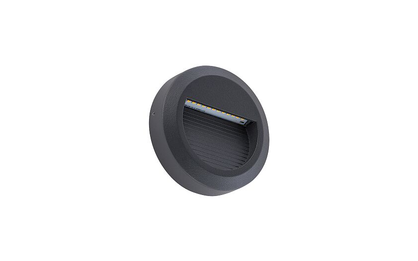 Sidaro LED buitenwandlamp rond IP54 zwart