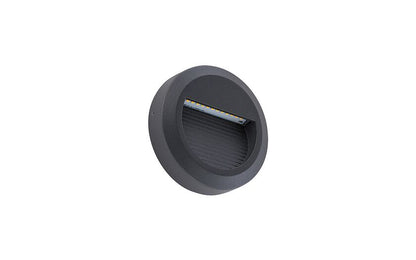 Sidaro LED buitenwandlamp rond IP54 zwart