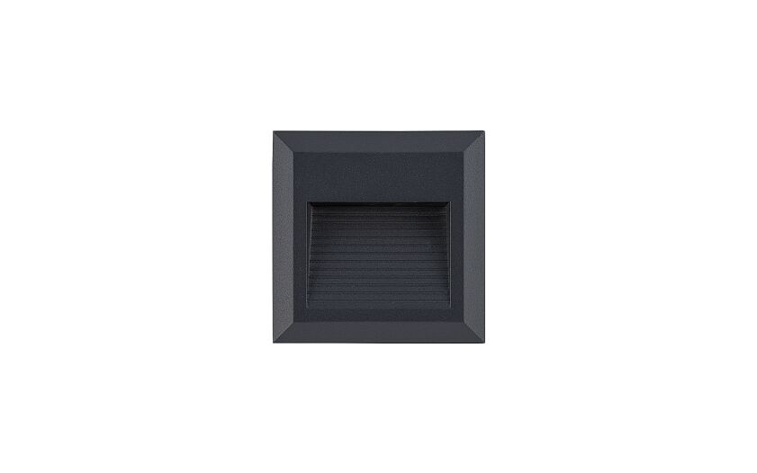 Sidano LED buitenwandlamp vierkant IP54 zwart