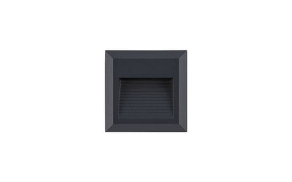 Sidano LED buitenwandlamp vierkant IP54 zwart
