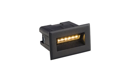 Bayano LED inbouw buitenwandlamp IP65 zwart