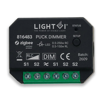 Triac LED puck-dimmer module Zigbee detail