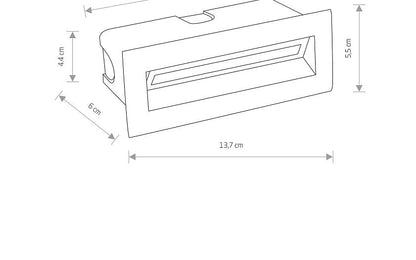 Bayano LED inbouw buitenwandlamp IP65 zwart