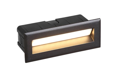 Bayano LED inbouw buitenwandlamp IP65 zwart
