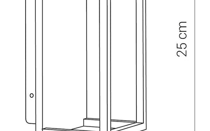 Symetro LED buitenwandlamp up-down IP54 grafiet