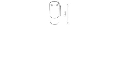 Exaro GU10 buitenwandlamp IP54 zwart
