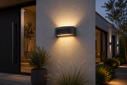 Orinaro E27 buitenwandlamp up-down IP44 grafiet