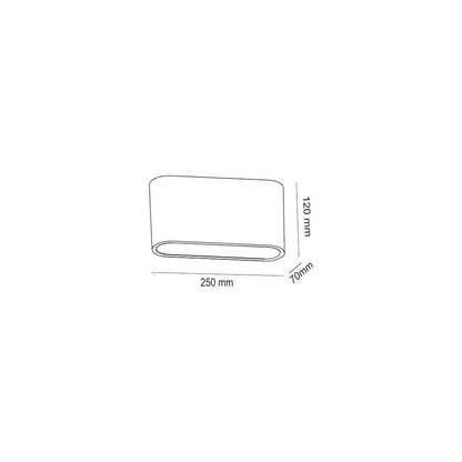 Wandlamp LILLE (gips)