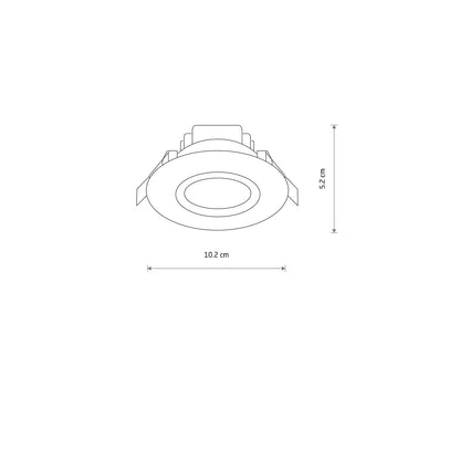 HELIOS LED inbouwspot sfeerbeeld