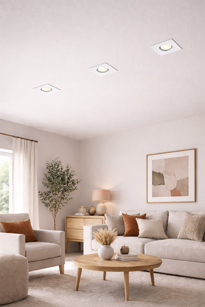 Quadra Slim-Fit | quadratischer LED-Einbaustrahler | 6 W CCT