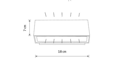 Unitaro LED buitenwandlamp up-down IP54 zwart