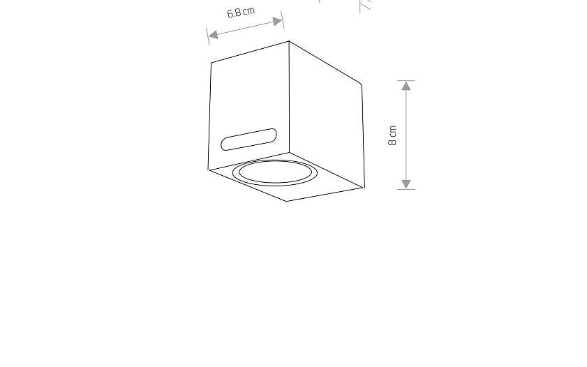 Assano GU10 buitenwandlamp IP54 zwart
