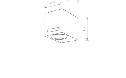 Assano GU10 buitenwandlamp IP54 zwart