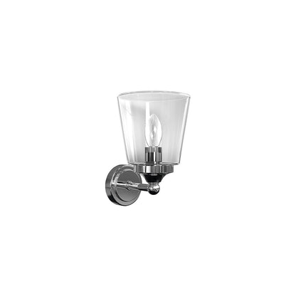 BALI wandlamp glas en chroom IP44 E14