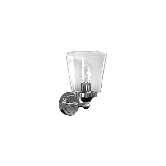 BALI wandlamp glas en chroom IP44 E14